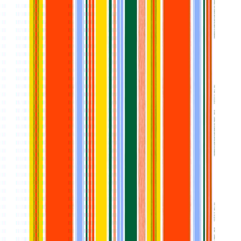 Marimekko Paraati Zomers Gestreepte Stof Katoen 1 M 50 Breed per Eenheid Van 50 Cm