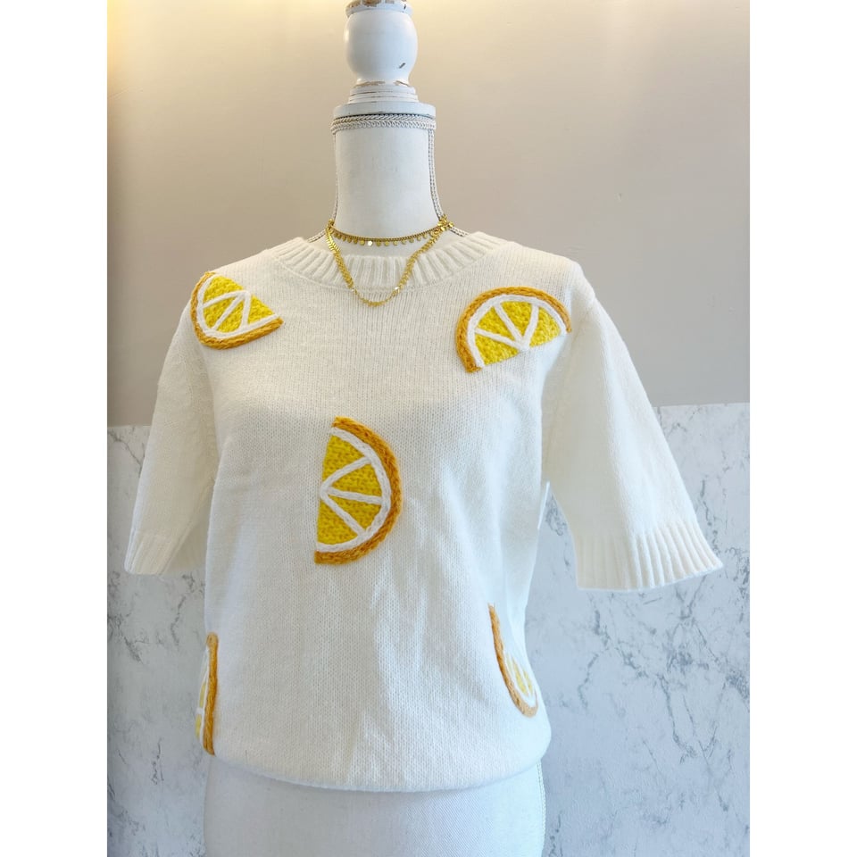 Lemon Shortsleeve Knit