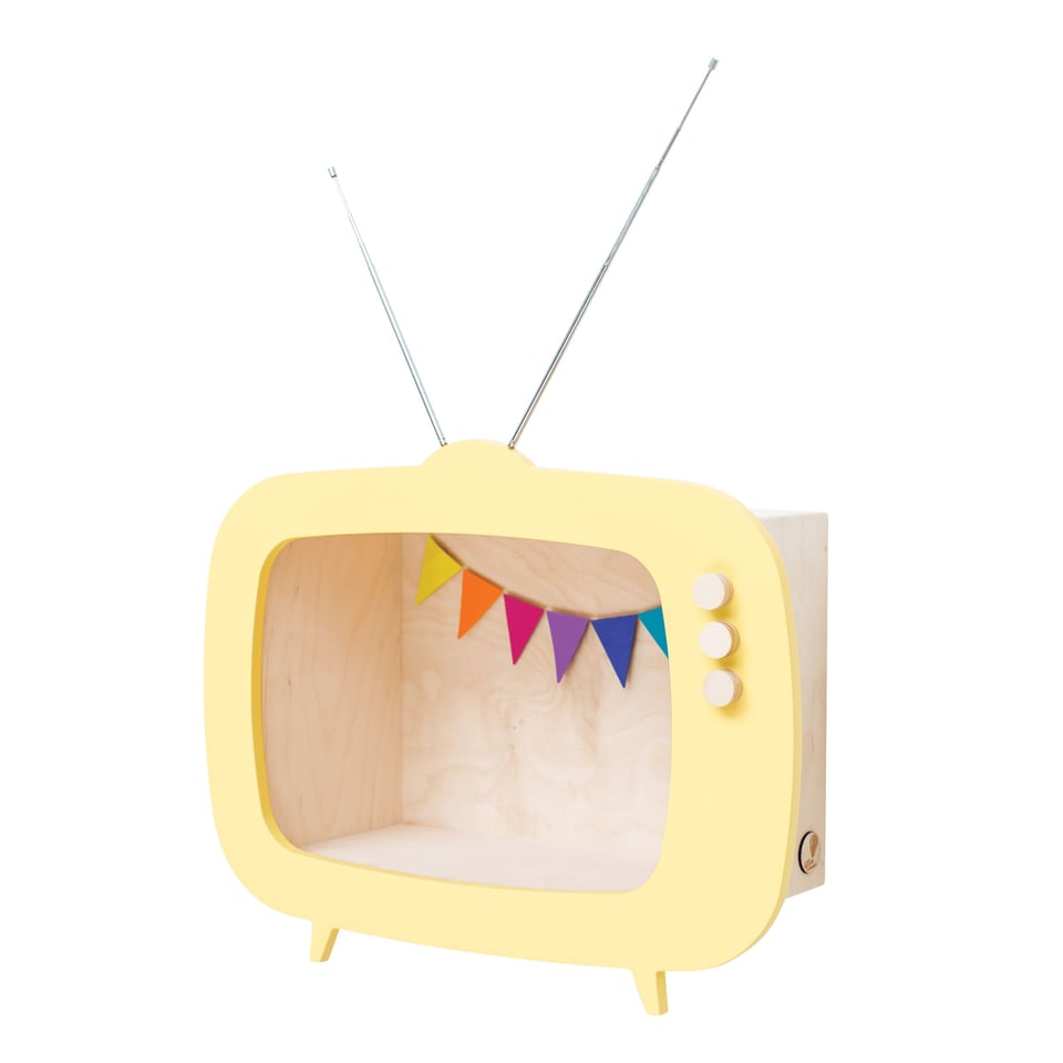 Teevee TV Shelf Yellow