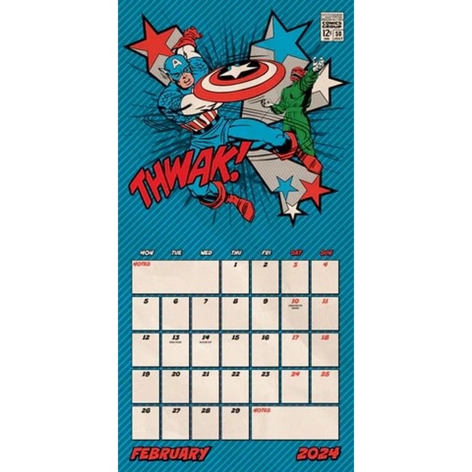 Marvel 2024 Kalender - Official 2024 Calendar
