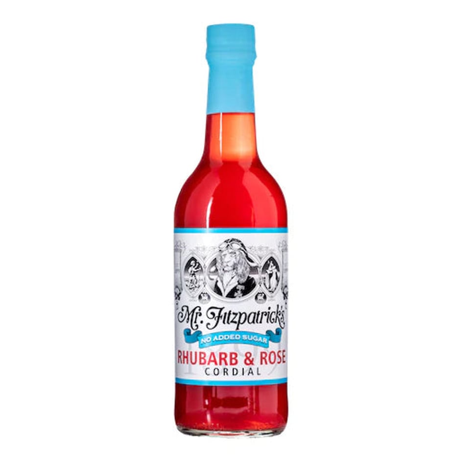 Mr Fitz Rhubarb & Rose - No added sugar Cordial (500ml)