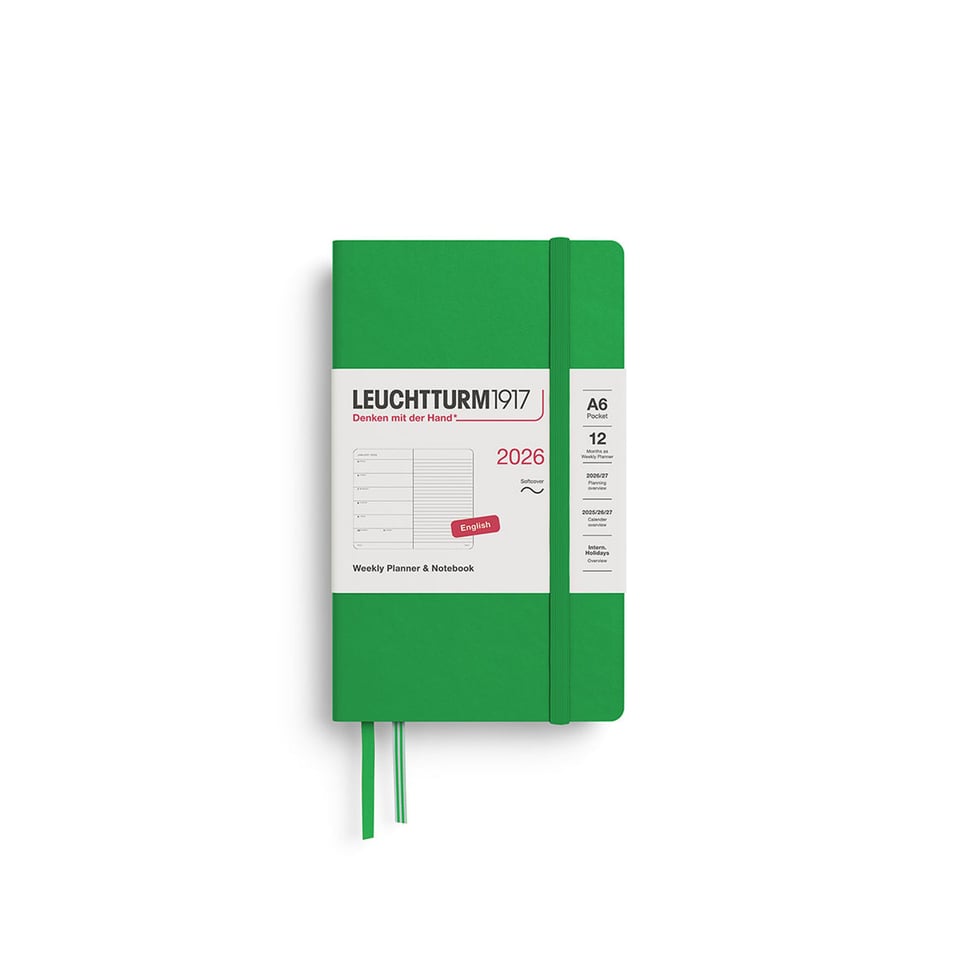 Leuchtturm 2026 Diary Softcover Pocket Weekly + Notes