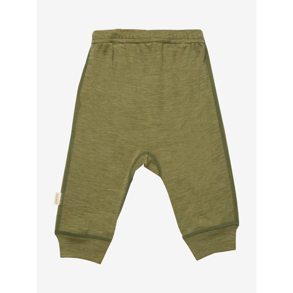 Celavi legging broek merino wol groen