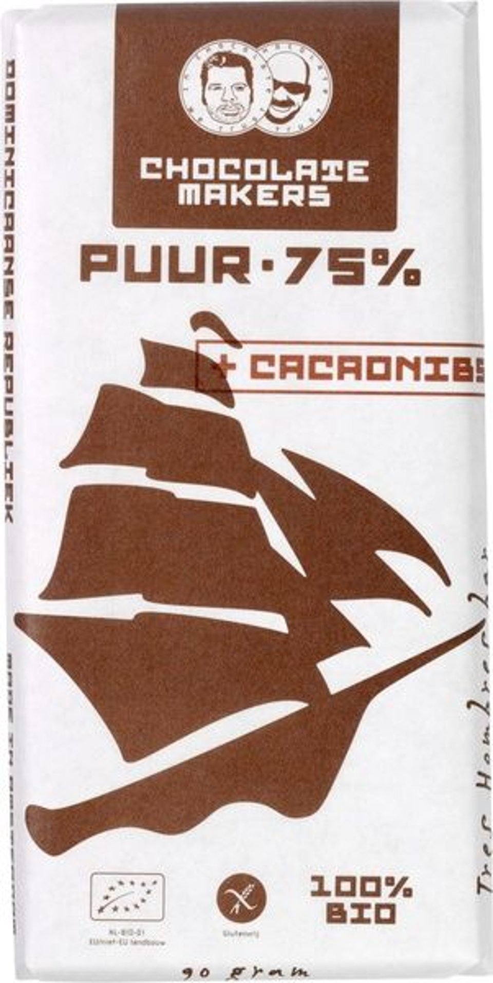 Pure Chocolade 75% - Tres Hombres