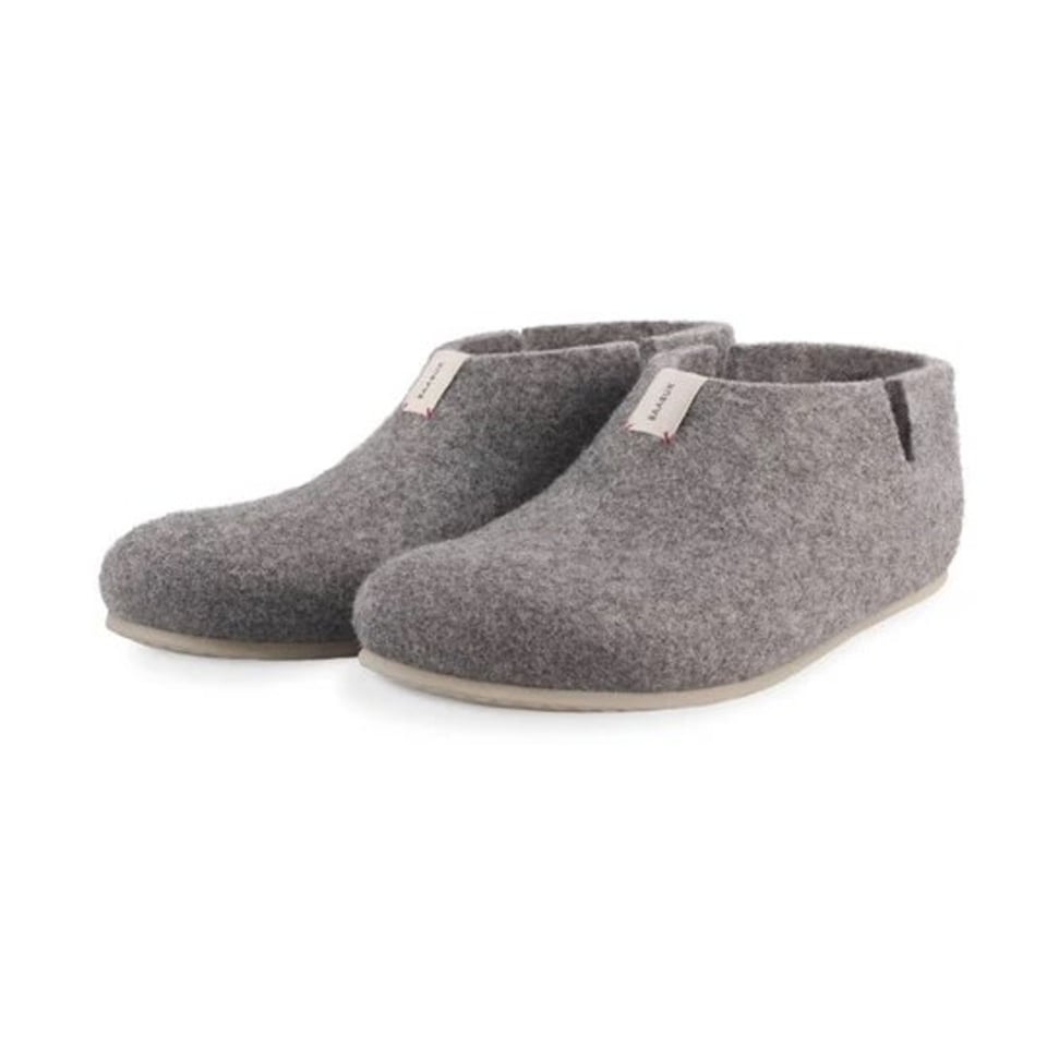 Lisa Light Grey, Wollen Pantoffel