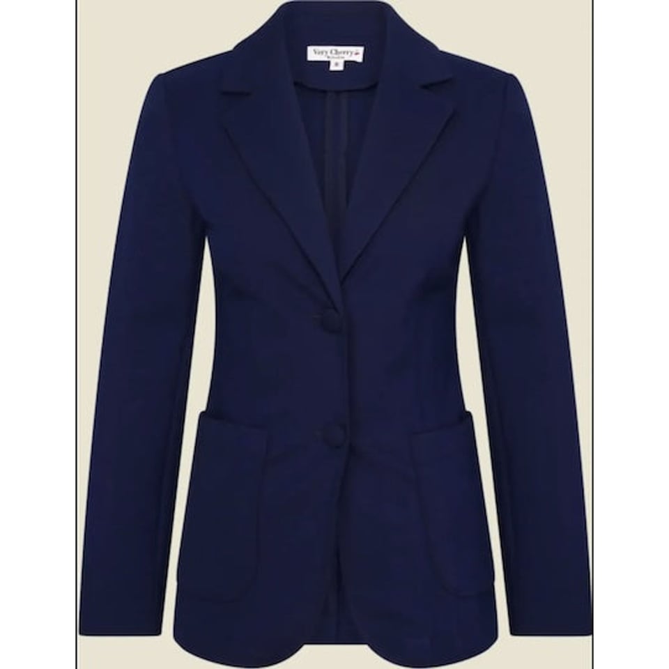 VERY CHERRY Blazer Deep Navy Punty