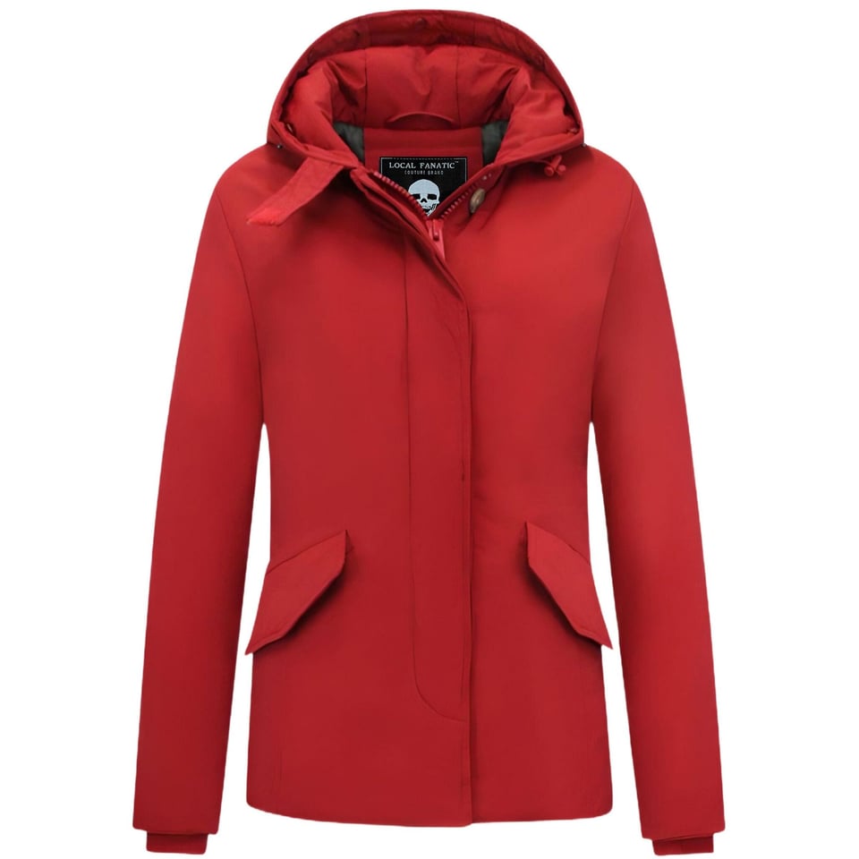 Dames Winterjassen Met Capuchon - 5897 - Rood