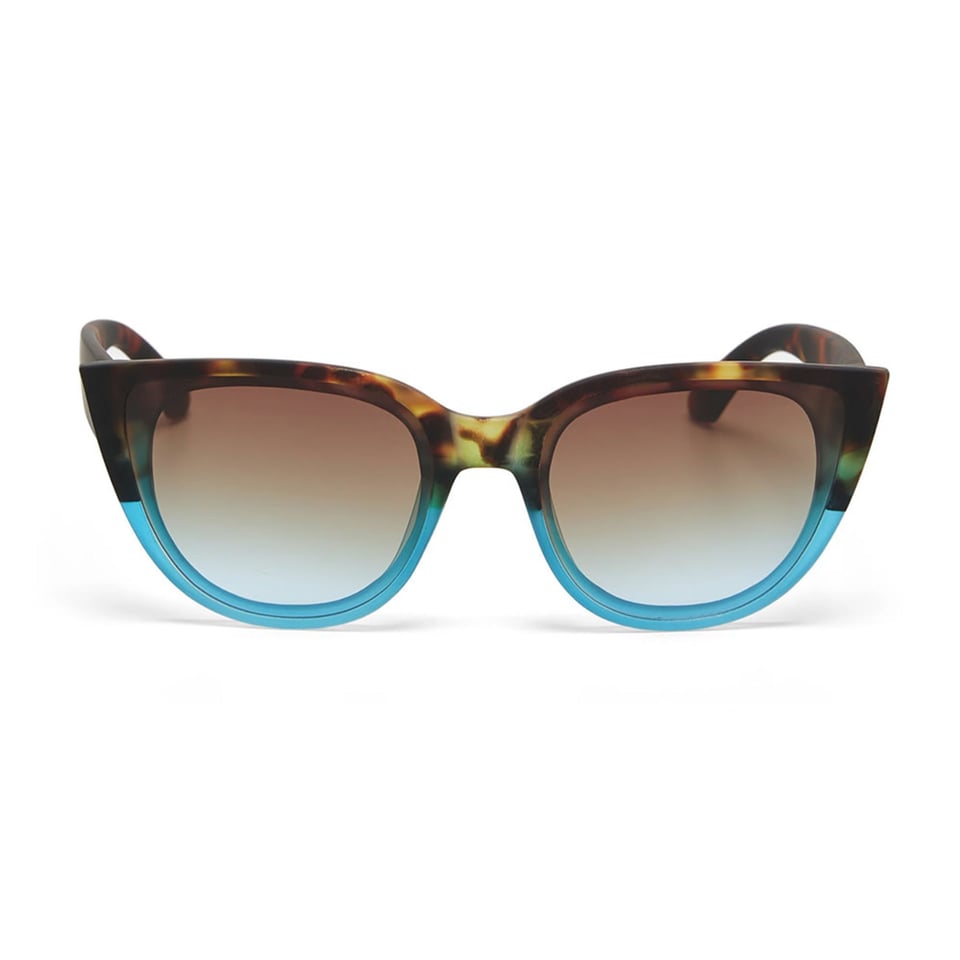 Zonnebril SILVIA Cat-Eye Havana Blue OK020-HB