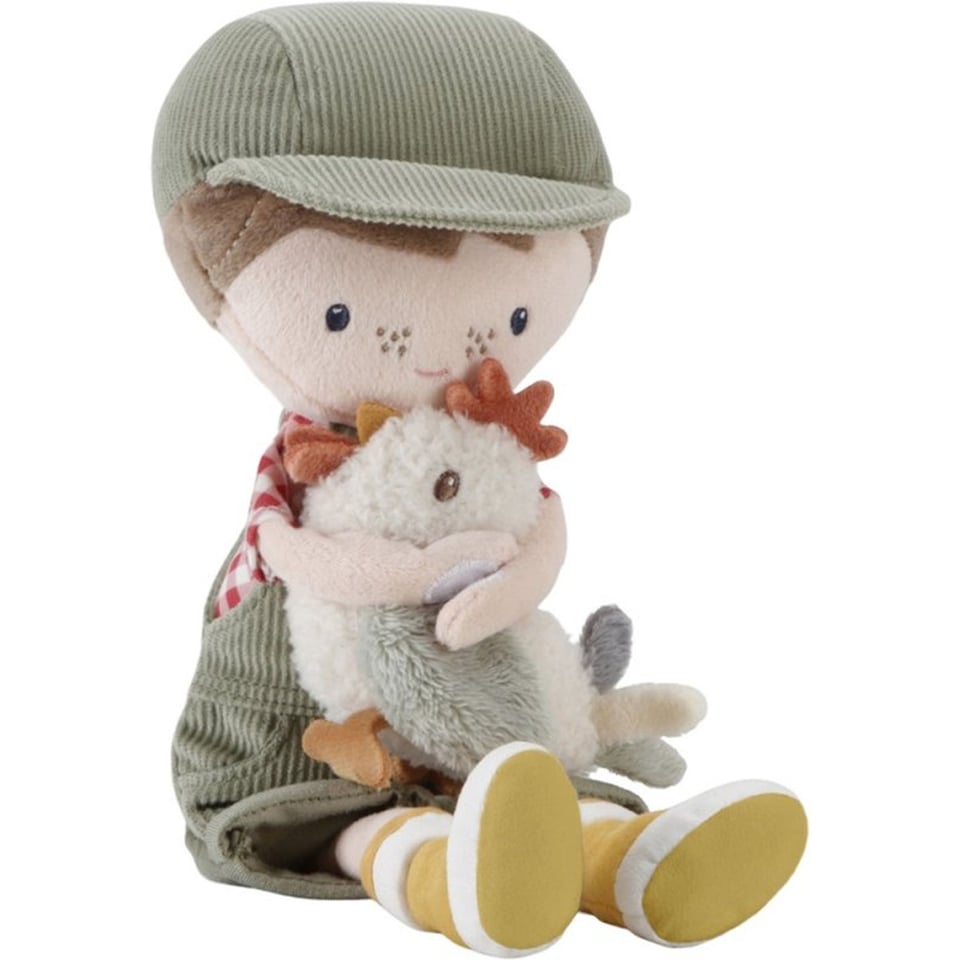 Little Dutch Knuffel Pop Boer Jim Met Kip 35cm