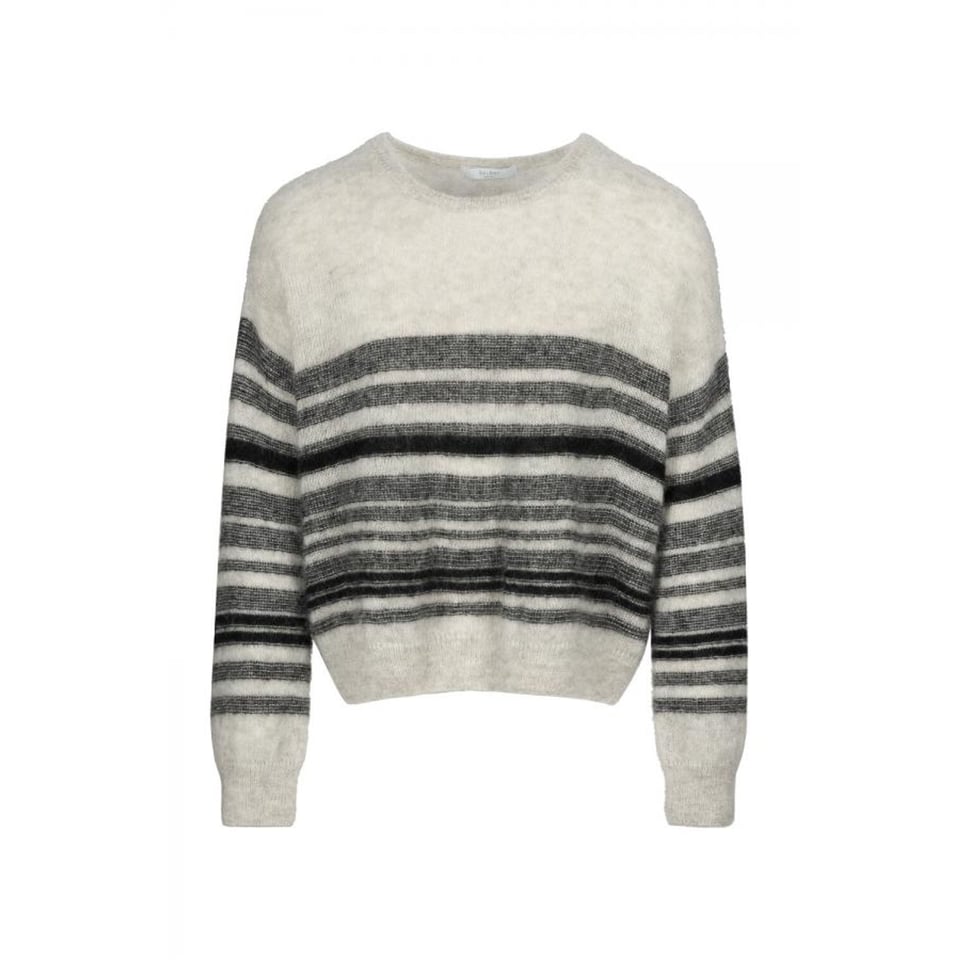 By-Bar Liz Stripe Pullover Jet Black