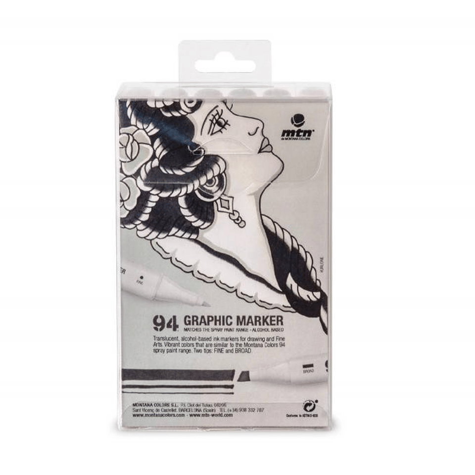 94 Graphic Marker Grey - Basic 24 Pack