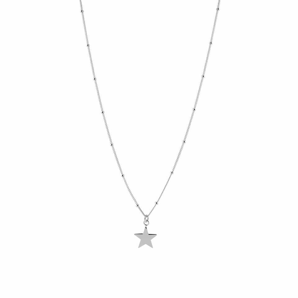 Silver Necklace with Star
