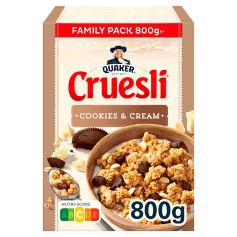 Quaker Cruesli Cookies & Cream