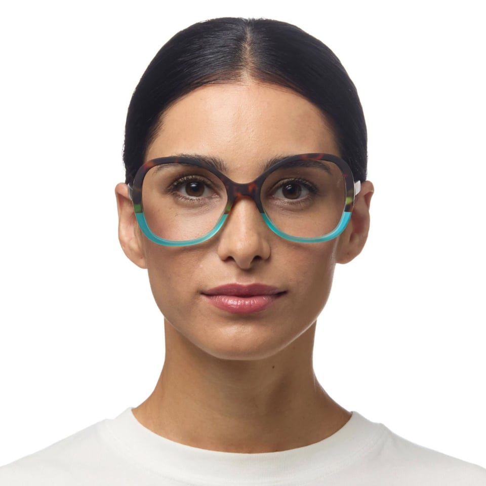 Leesbril VERONA Butterfly Havana Blue OK049HB
