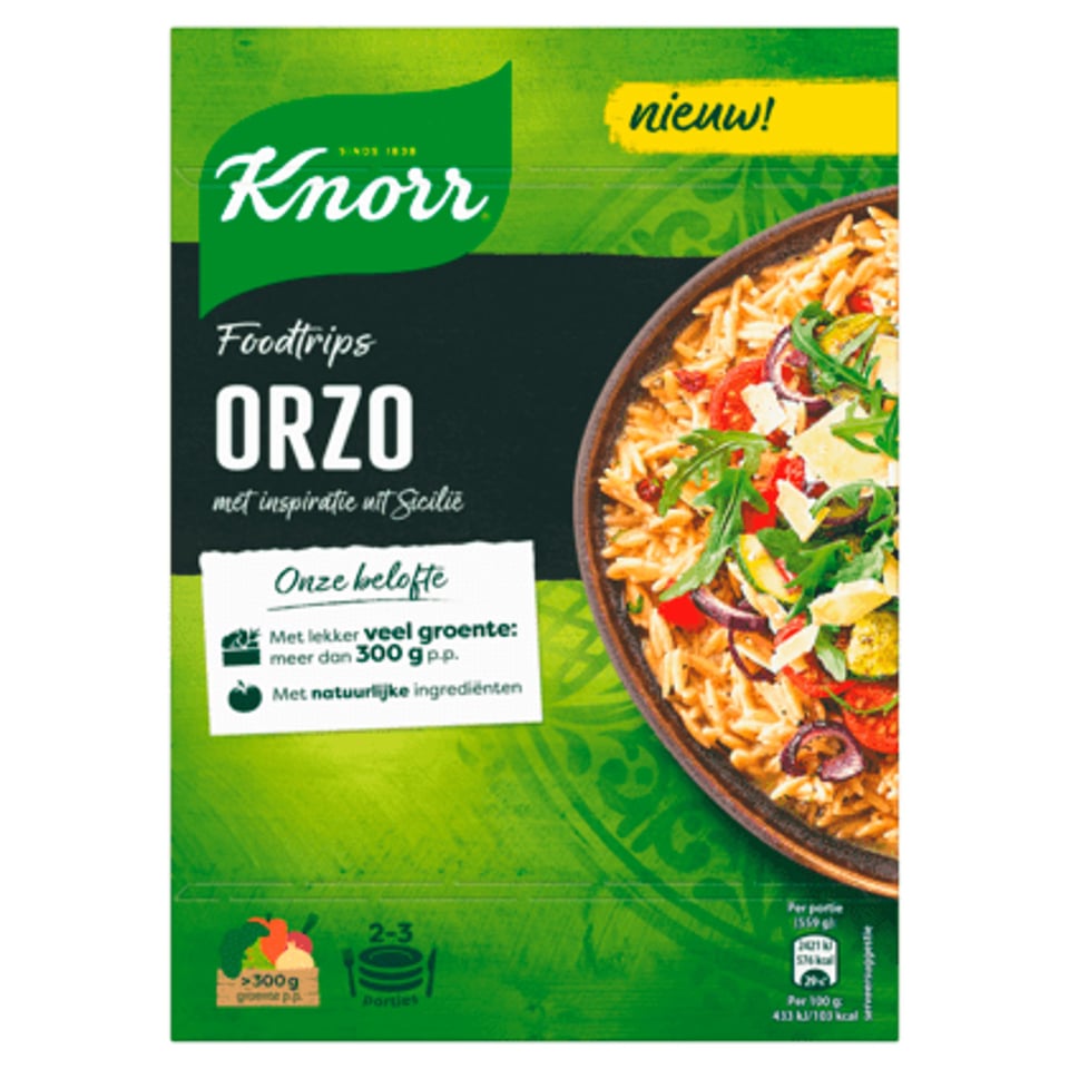 Knorr Wereldgerechten Foodtrips Orzo