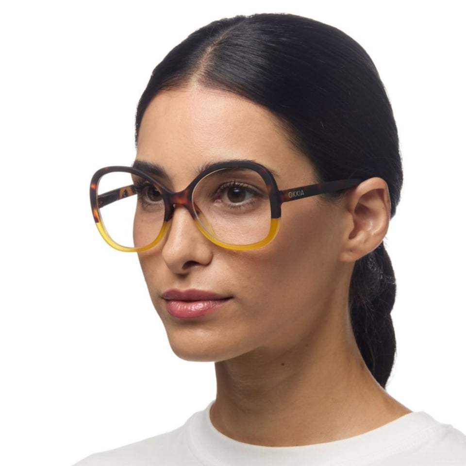Leesbril VERONA Butterfly Havana Yellow OK049HY