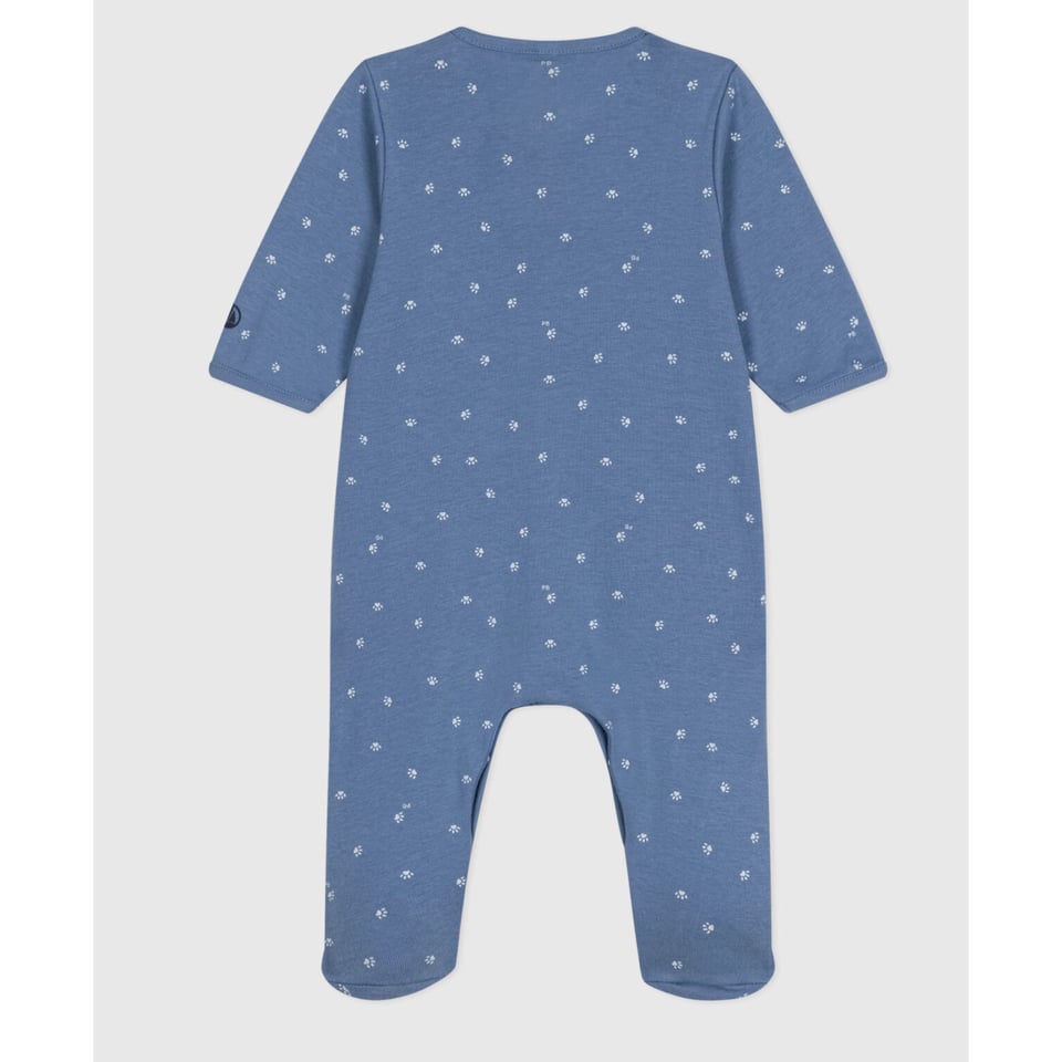 Petit Bateau Pyjama Blauw Wit Stipje