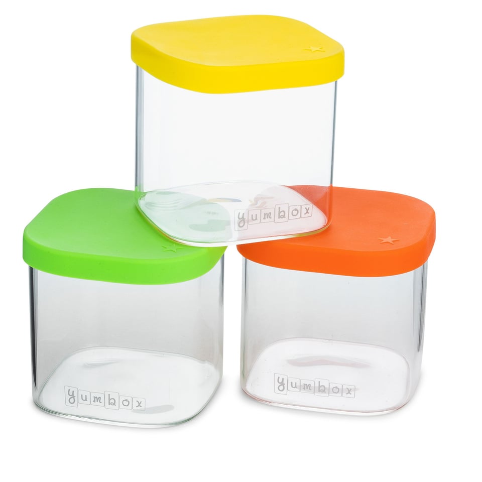 Yumbox Chop Chop 3 Glazen Bewaarbakjes