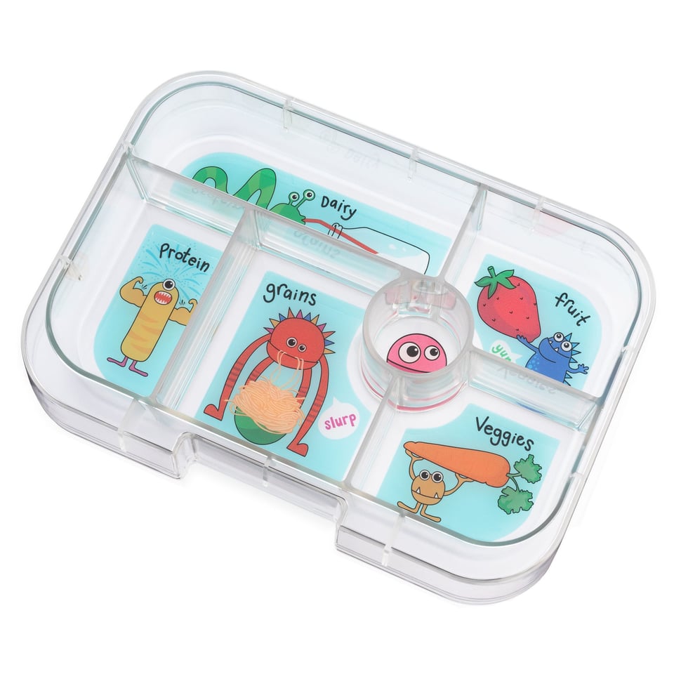 Yumbox Original Tray 6 Vakken Funny Monsters - Veelkleurig