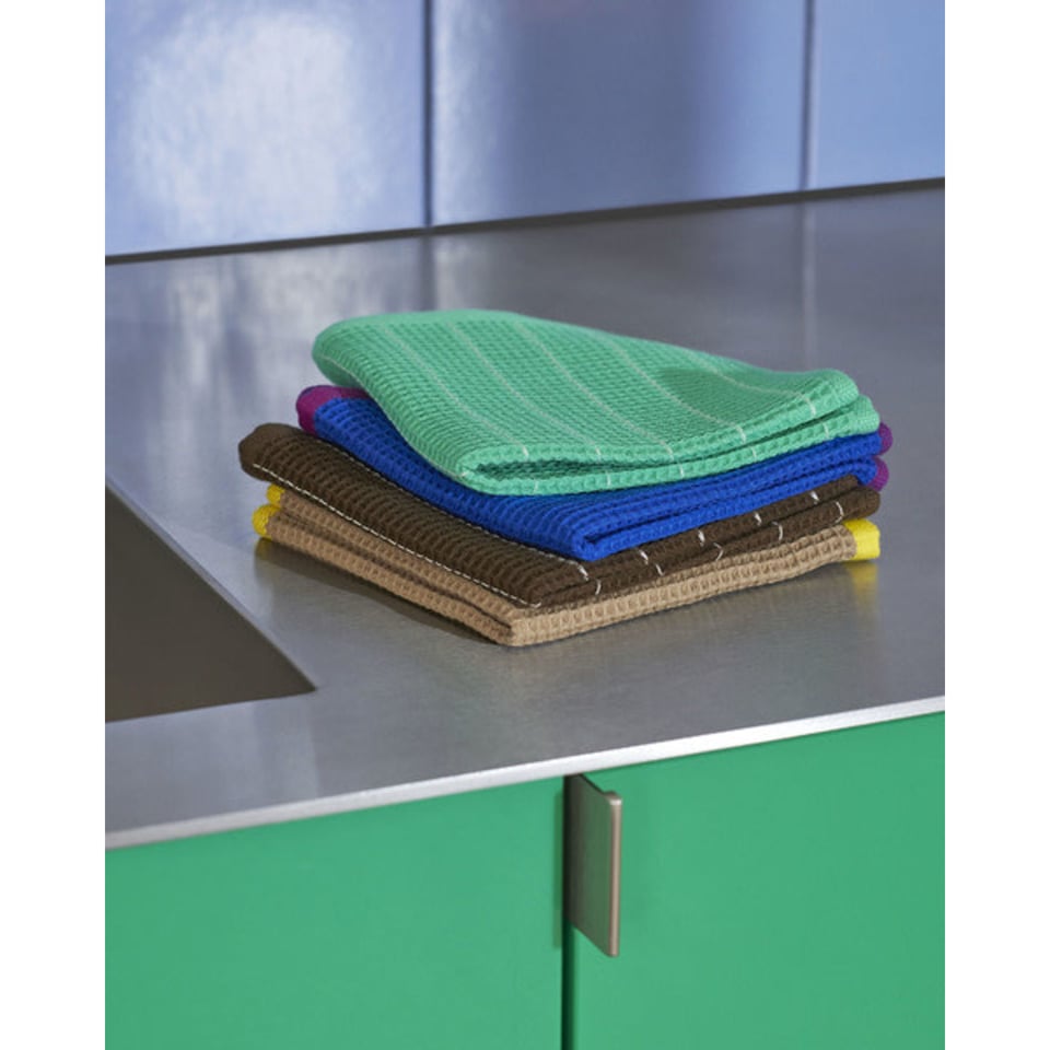 Vaatdoek Set 2 Canteen Blauw/beige