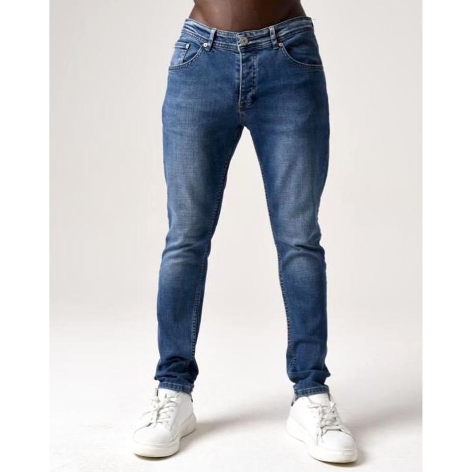 Klassieke Heren Jeans Slim Fit - DC-018 - Blauw