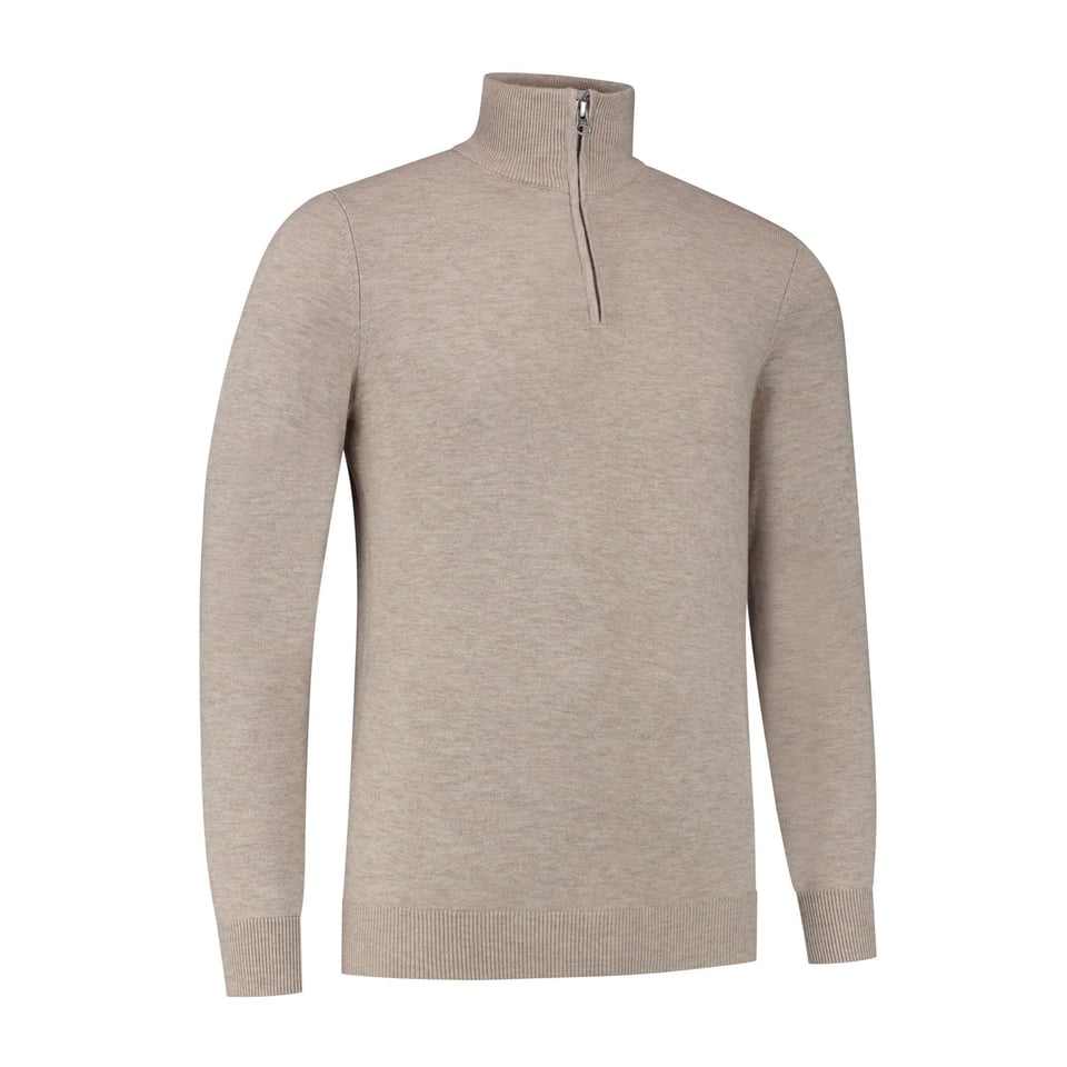 The Quarter-Zip Beige