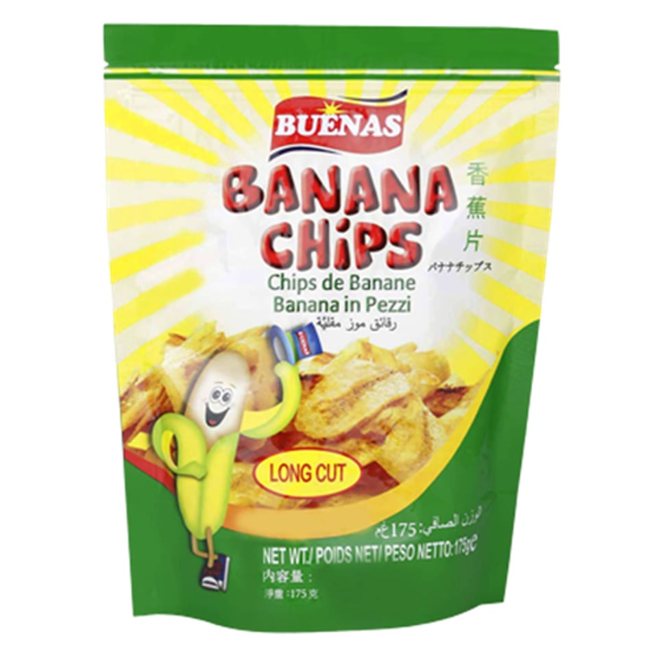 Buenas Banana Chips - Long Cut 175gr