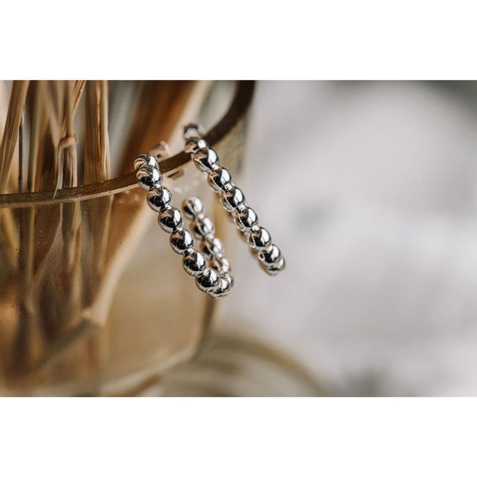 Silver plated earrings - Small - OneSize