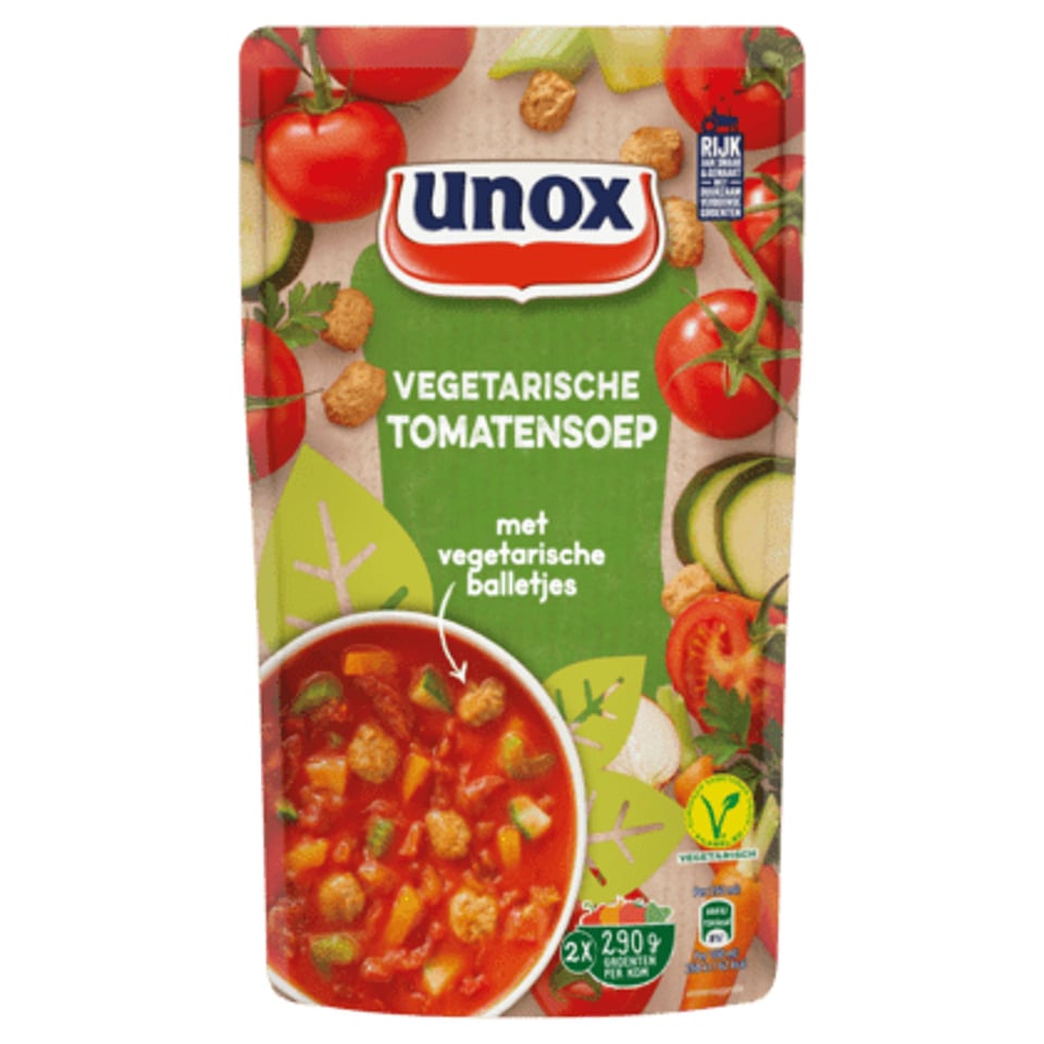 Unox Soep in Zak Tomaat Veg. Balletjes