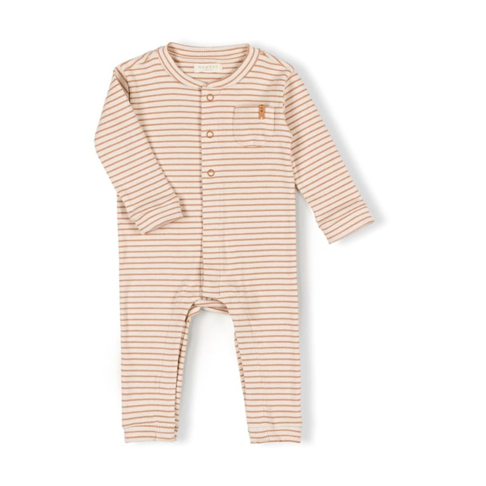 Nixnut Tof Onesie Caramel Stripe