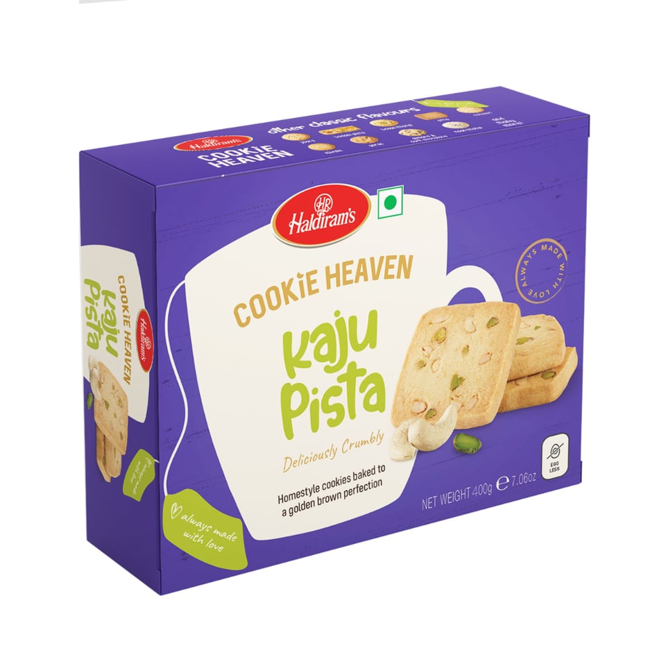 Haldiram's Cookie Heaven - KAJU PISTA COOKIES 400 Grams