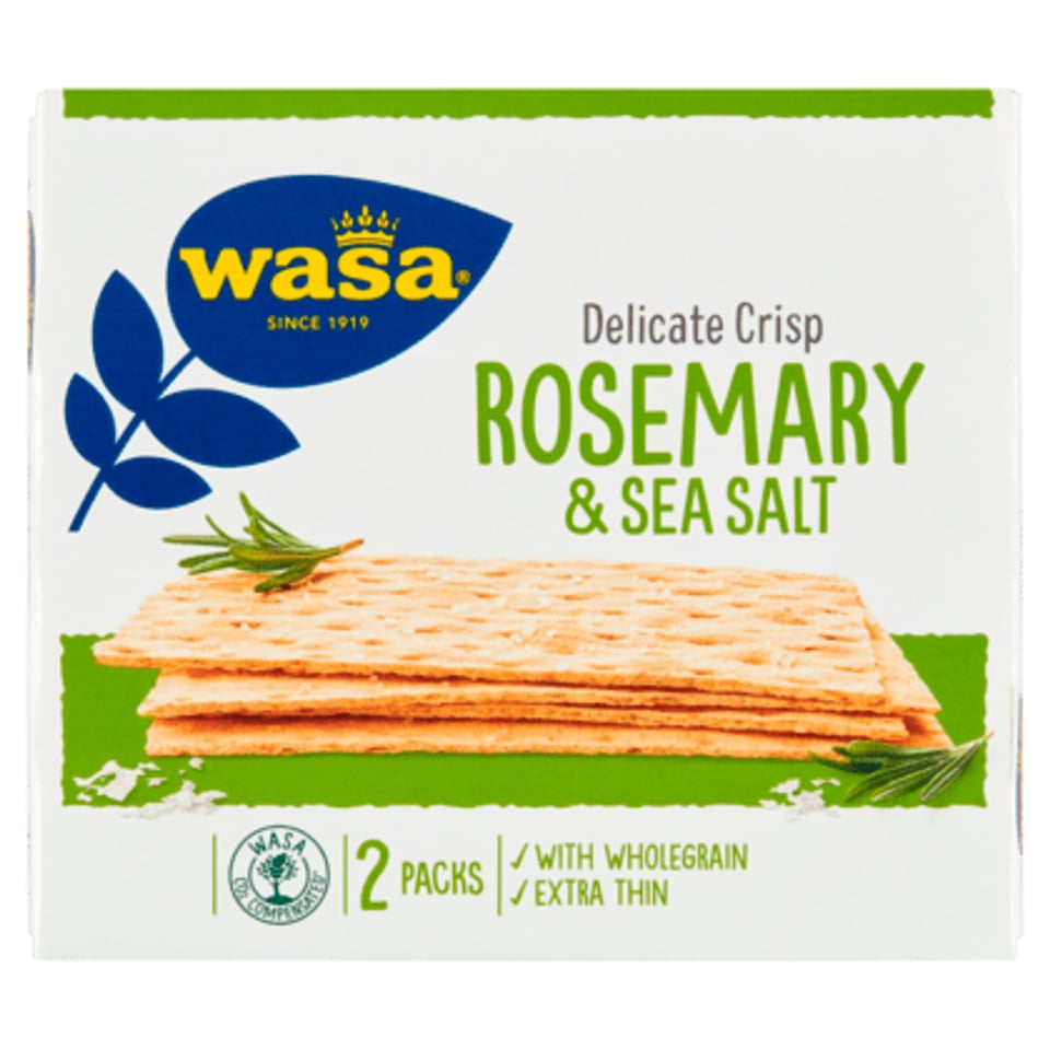 Wasa Delicate Crisp Rosemary & Sea Salt