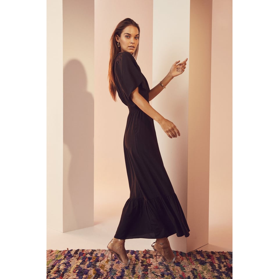 Co'Couture Samia Sun Smock Dress - Black