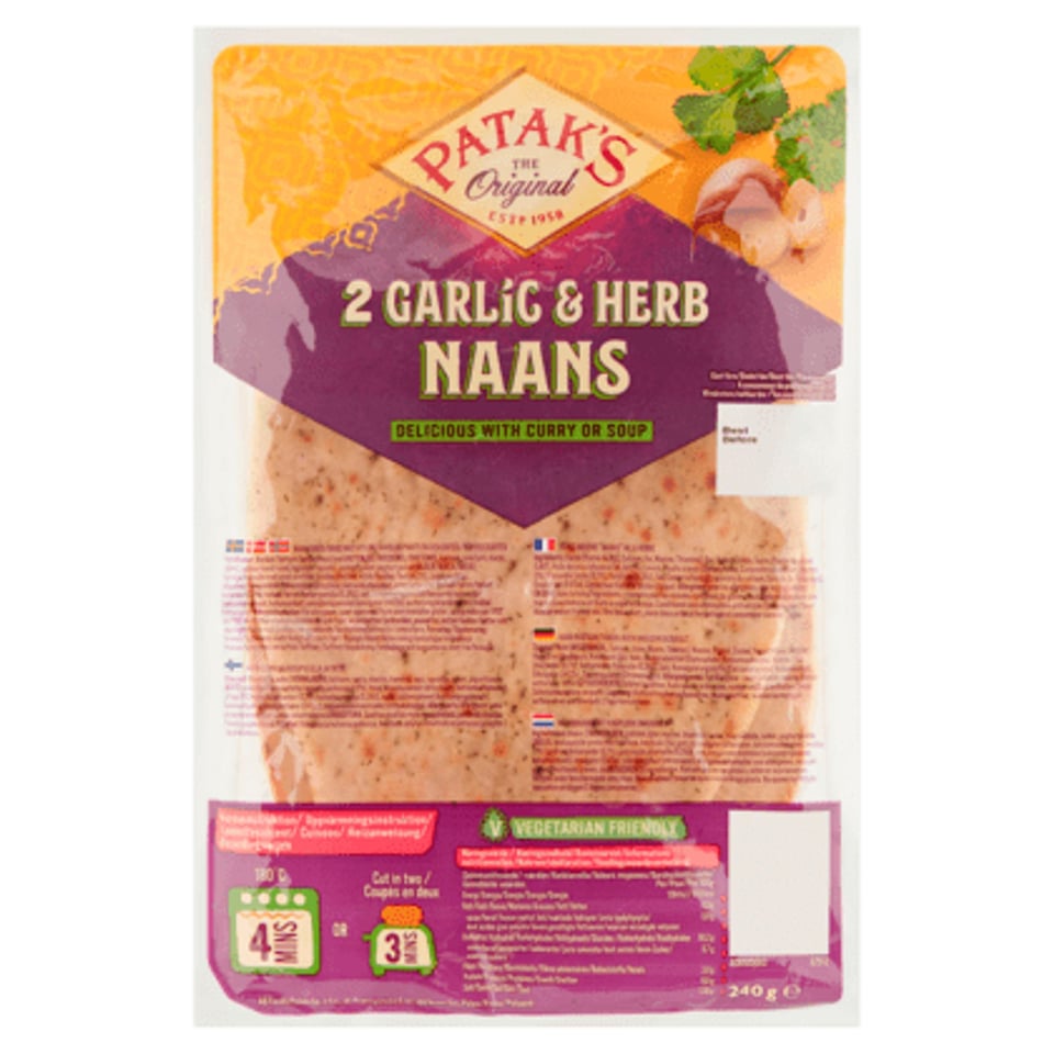 Patak's Naanbrood Knoflook Koriander
