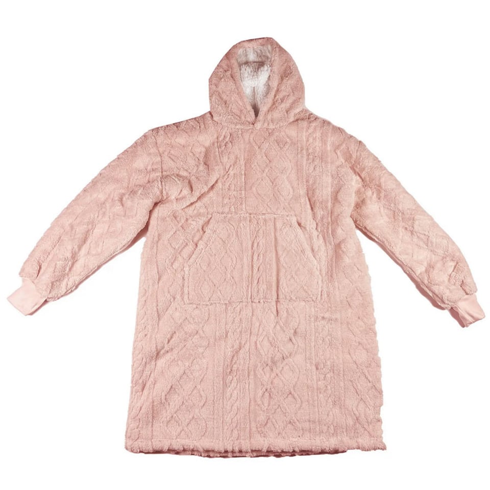 Huis Onesie Sophie Hoodie en Deken XL Roze