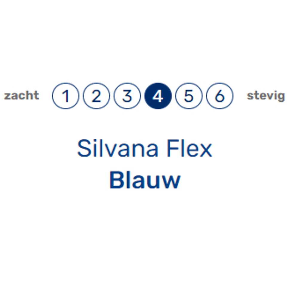 Silvana Flex Blauw Medium 12 Cm Hoofdkussen