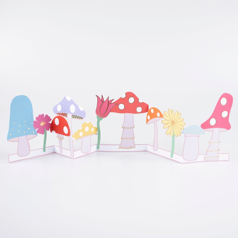 Meri Meri Mushroom Concertina Card