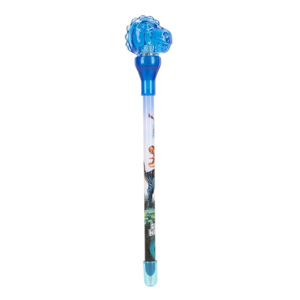 Dino World Balpen Met Licht T-Rex Blauw