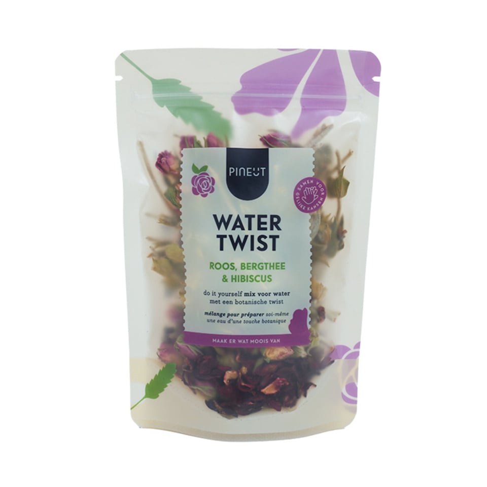 Pineut- Water Twist Pouchbag Roos Bergthee Hibiscus