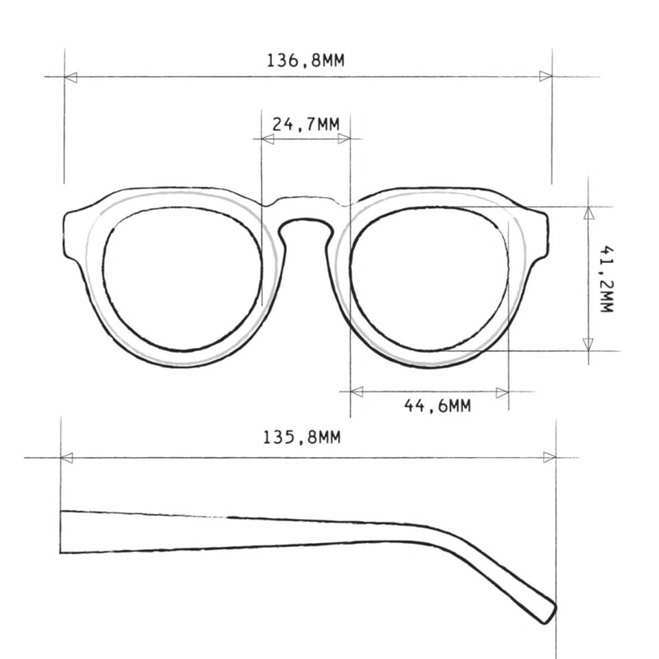 Leesbril ZENO Round Yellow Havana OK042Y3H