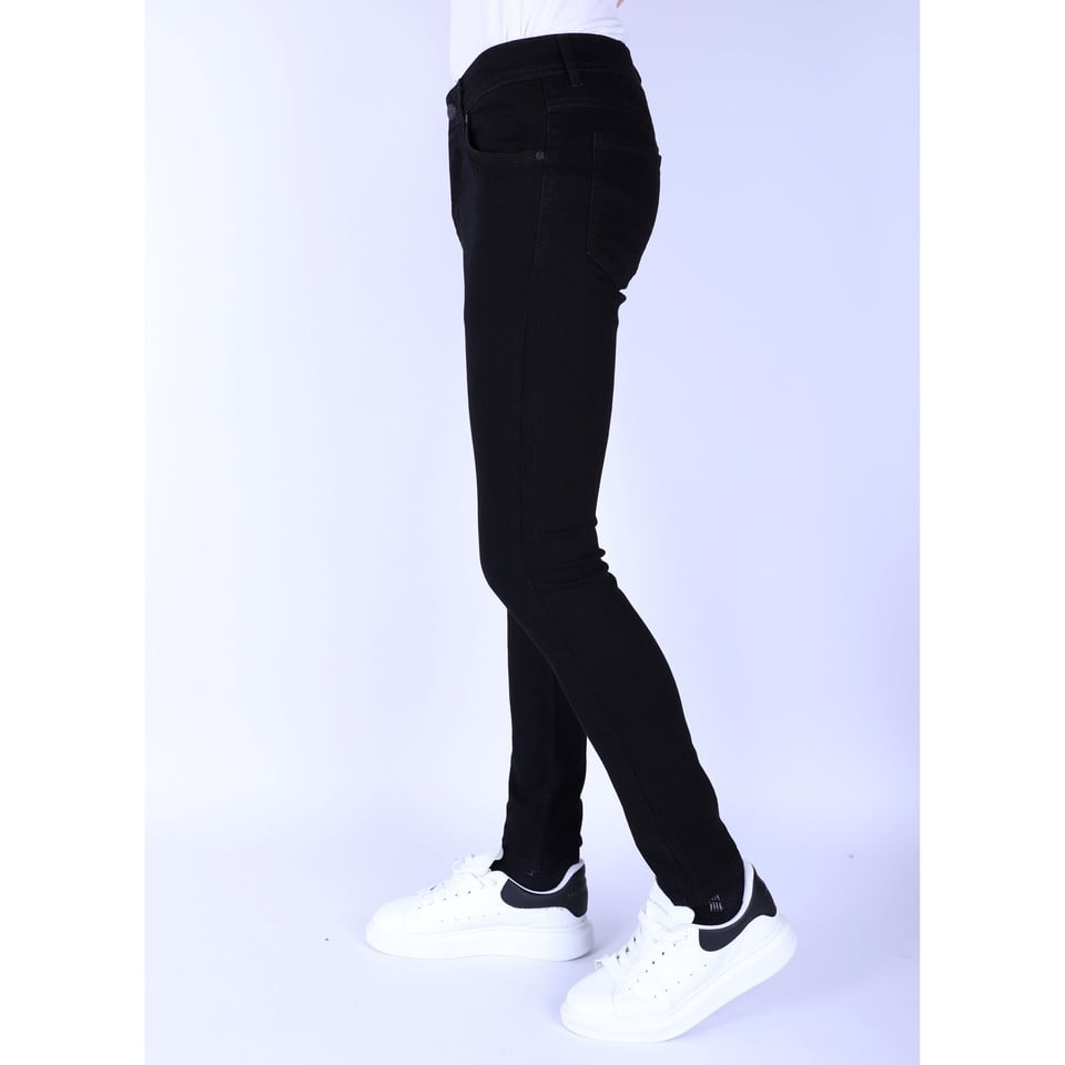 Nette Heren Spijkerbroek Slim-Fit Met Stretch -1091- Zwart