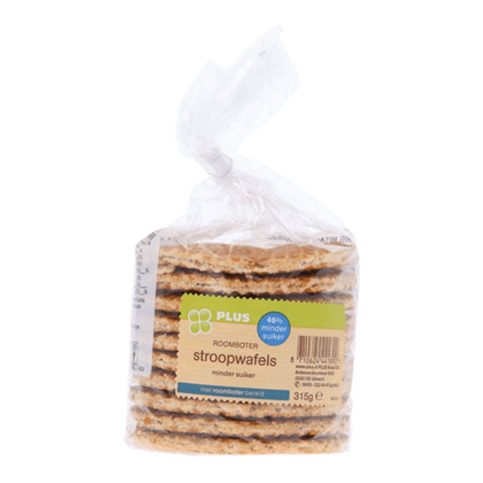 PLUS Stroopwafels Minder Suiker