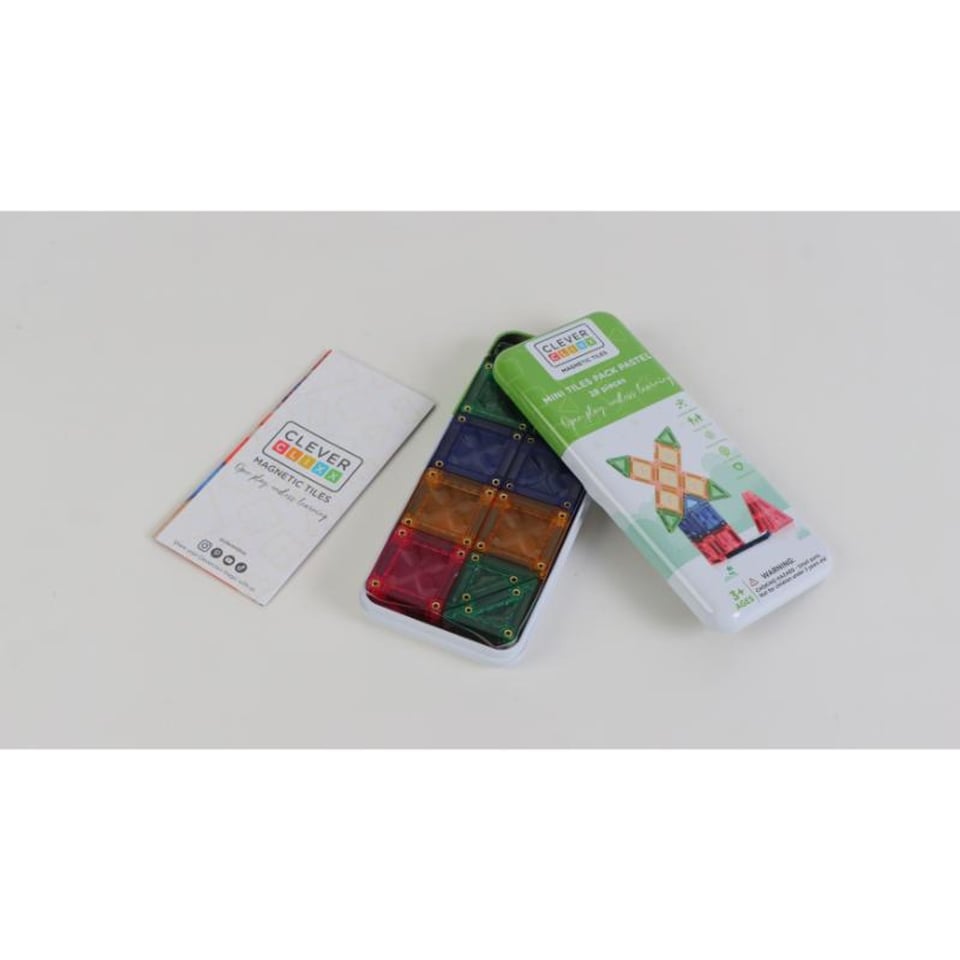 Cleverclixx Mini Tiles Pack Pastel 28 Stuks