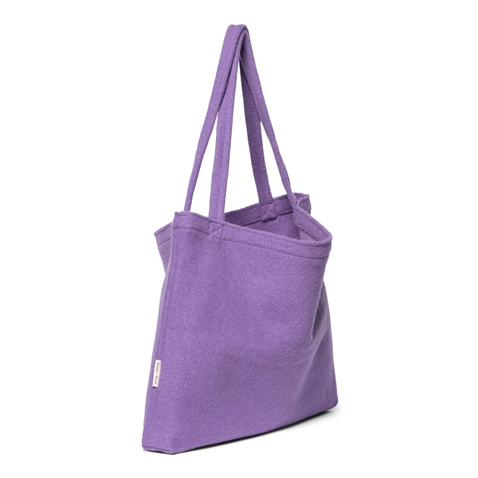 Lilac wool mom-bag - Lilac