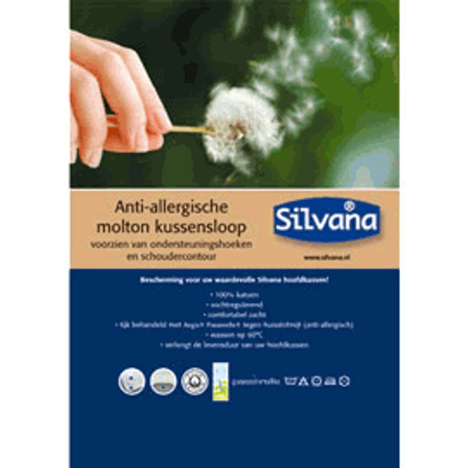 Silvana Support Royale Type 4 Blauw Hoofdkussen Met Gratis Originele Molton Sloop.