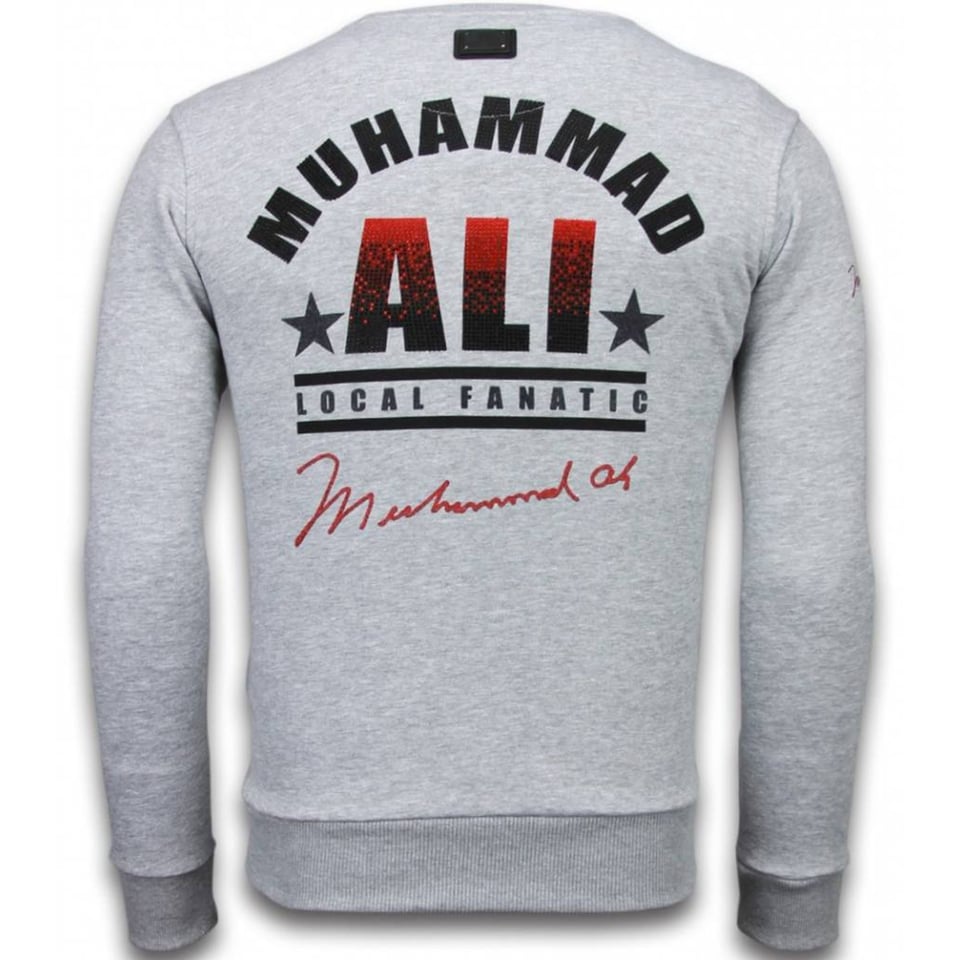 Muhammad Ali - Rhinestone Sweater - Grijs