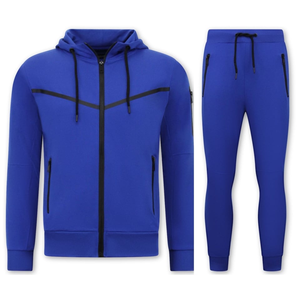 Tracksuit - Trainingspak Heren - Joggingpak -2172- Blauw