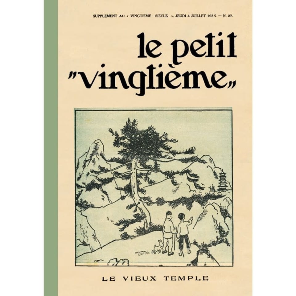 Kuifje Notitieboekje Groot - Le Petit Vingtième - De Oude Tempel