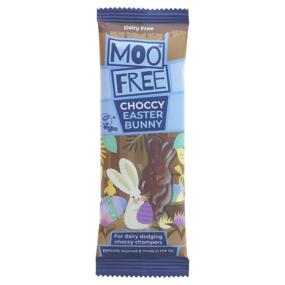 Moo Free Choccy Easter Bunny Bar 32g