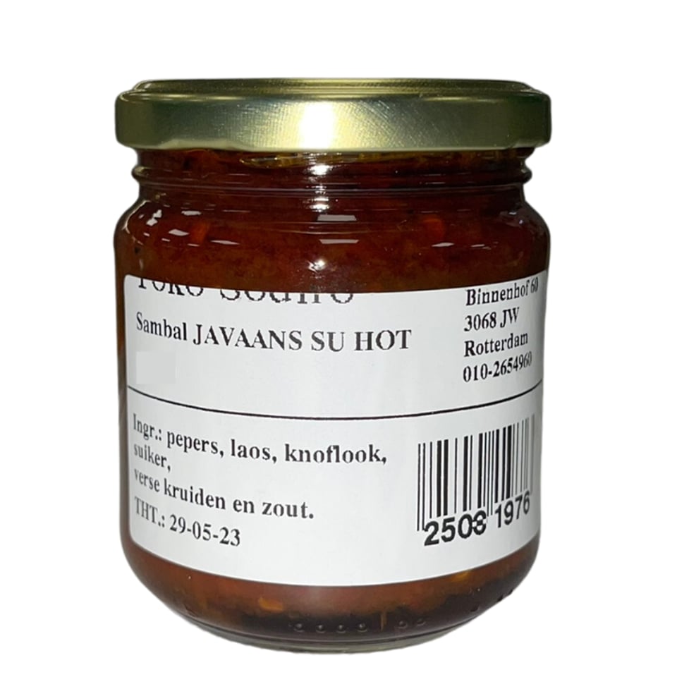 Sodiro Sambal Javaans Su Hot 200ml